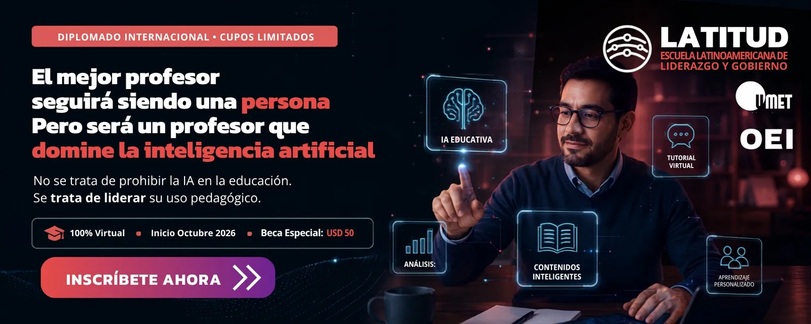 Diplomado LATITUD: la educación en la era de la inteligencia artificial